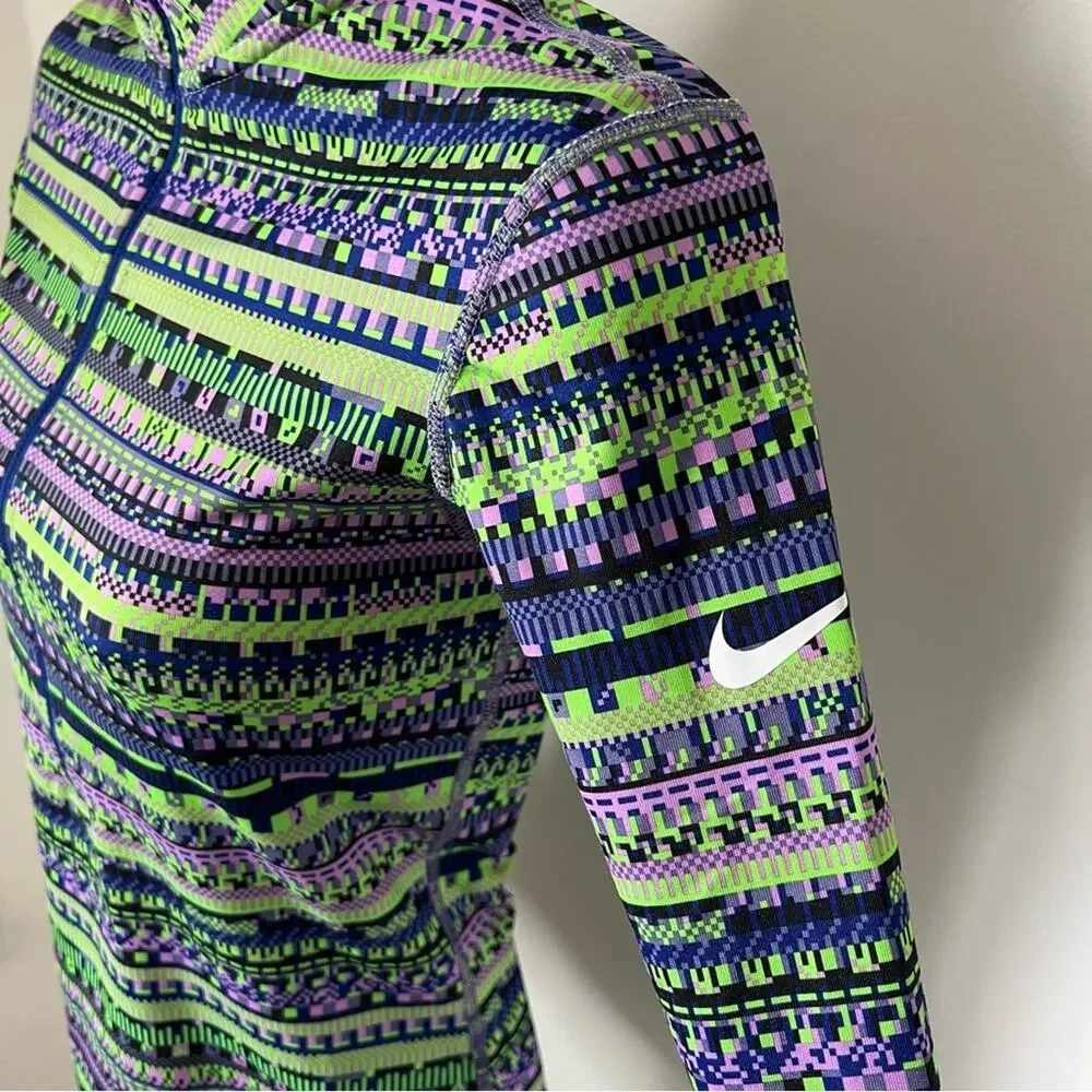Nike Pro Dri Fit Long Sleeve Top Size XS Half Zip‎ Athletic Spandex Shirt
